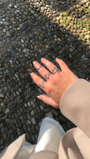 ANILLOS LUVRA - PLATA